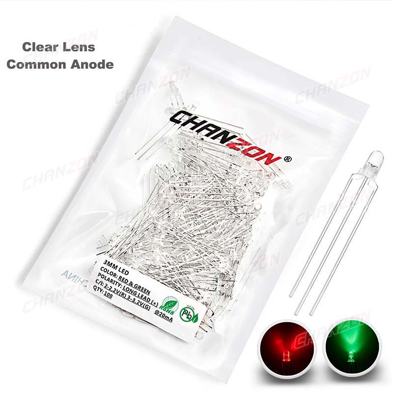 Bicolor 3 mm LED Light Emittin - Hobby Is Science recension och pris