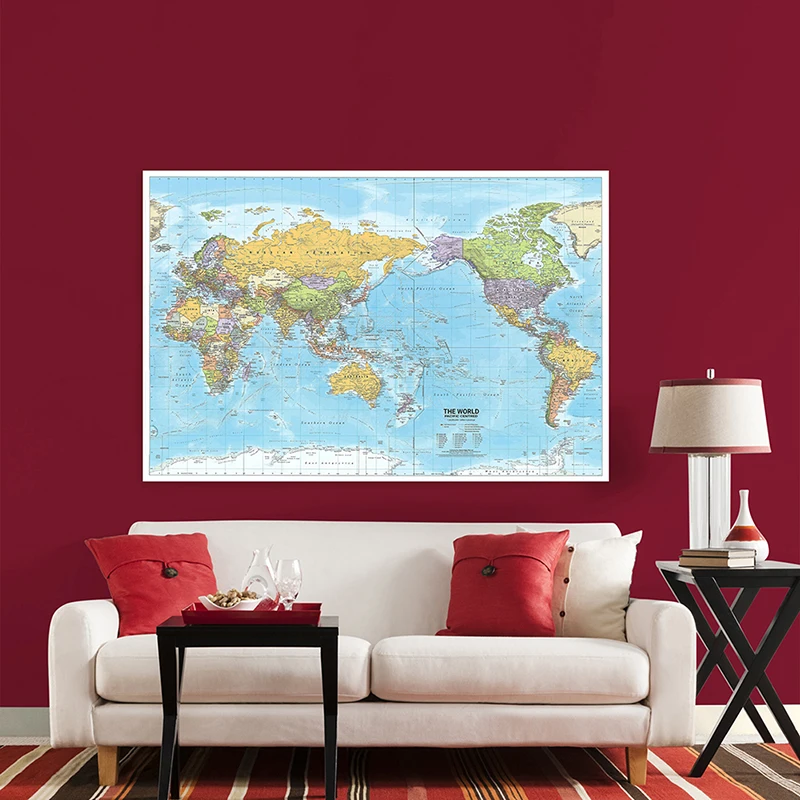 World Map 2012 Fabric Large Po - Star Map Poster recension och pris